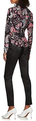 Isabel Marant Women's Lenton Textured Lamé Trousers - Black