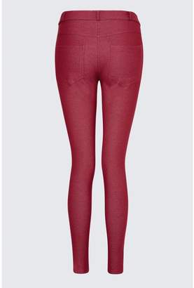 Select Fashion Fashion Womens Purple Double Zip Pocket Jegging - size 6