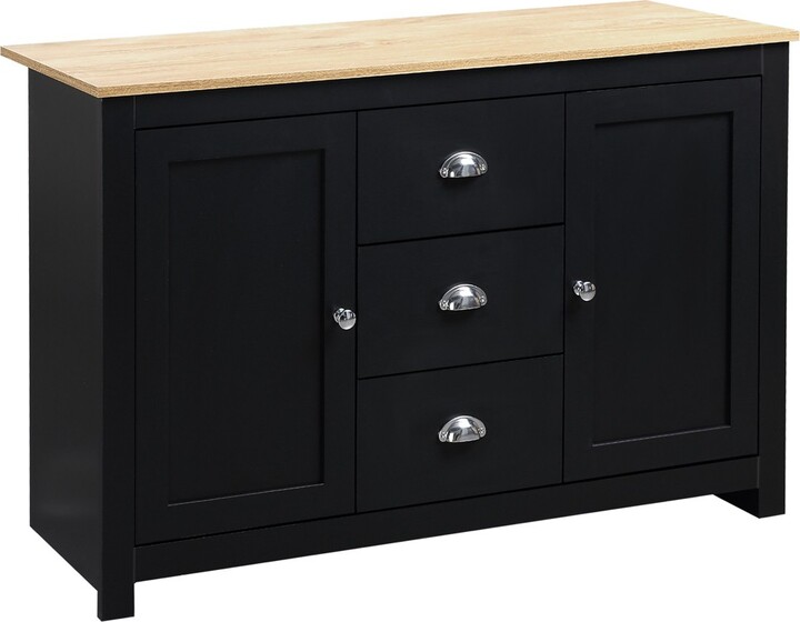 Kitchen Sideboard with Adjustable Shelves, Dining Buffet