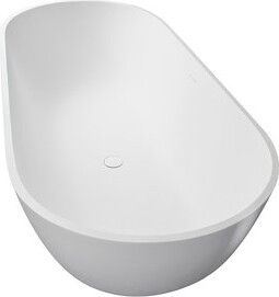 Moda Furnishings 69" x 30" Freestanding Soaking Porcelain Bathtub