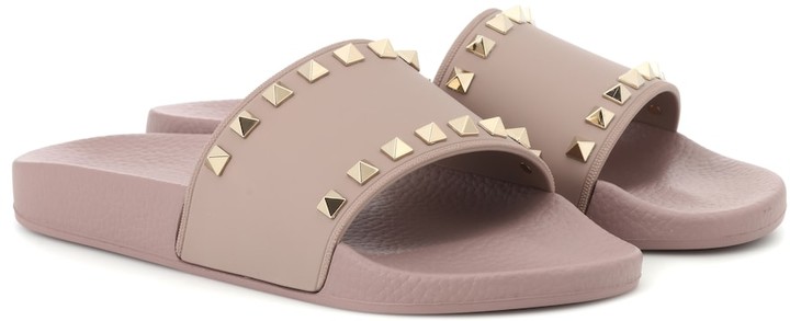 rockstud slide sandal