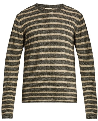 Oliver Spencer Seymour striped linen and cotton-blend sweater