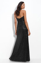 Thumbnail for your product : La Femme Strapless Sequin Gown