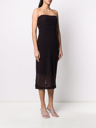 Dries Van Noten Pre-Owned 2000s Strapless Fitted Dress