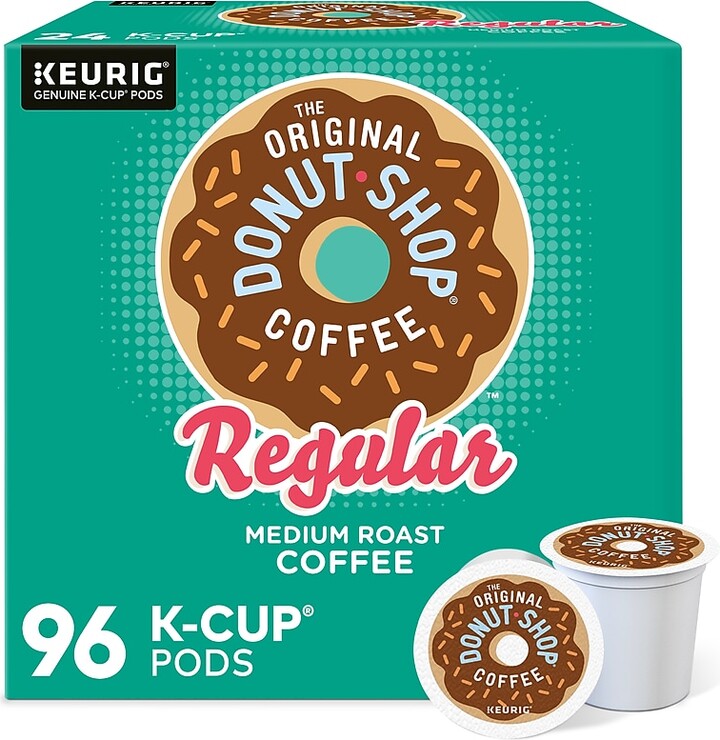 The Original Donut Shop Coffee Keurig® K-Cup® Pods, Medium Roast, 96/Carton (60052-101)
