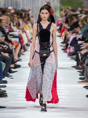 Valentino Floral-print Chiffon Dress - Multi
