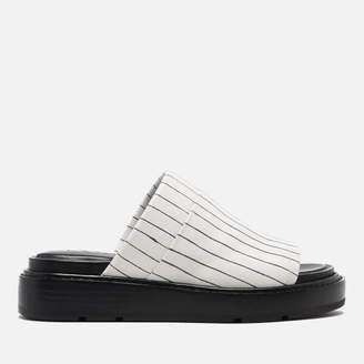 DKNY Women's Casey Flat Slide Sandals Cream