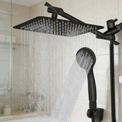 Jane High Pressure Rainfall Shower Head With Handheld Showerhead Combo
