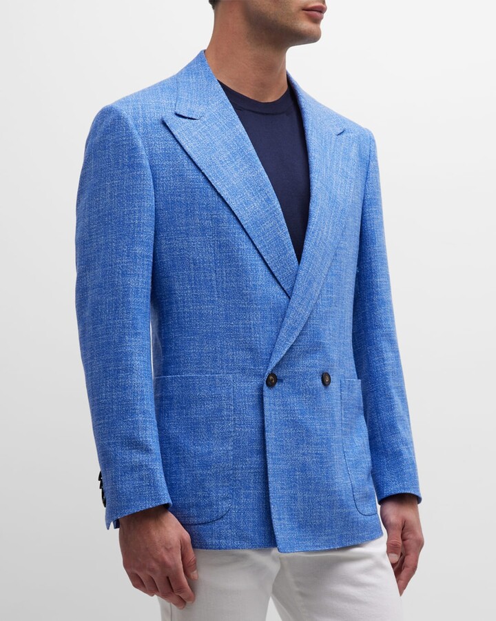 KNT Men's Peak Lapel DoubleBreasted Sport Coat ShopStyle