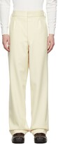 Thumbnail for your product : Maison Margiela Off-White Wool Trousers