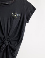 Thumbnail for your product : Abercrombie & Fitch flower pocket tee in black
