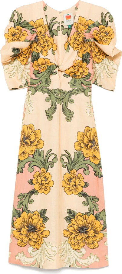 Farm Rio Floral-Print Dress