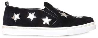 Il Gufo Suede Slip-on Sneakers W/ Star Patches