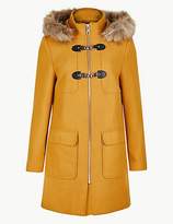 Thumbnail for your product : M&S Collection PETITE Faux Fur Duffle Coat