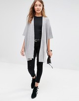 Thumbnail for your product : Brave Soul Ribbed Short Sleeve Cardigan