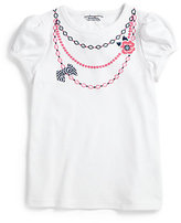 Thumbnail for your product : Hartstrings Toddler's & Little Girl's Embroidered Necklace Tee