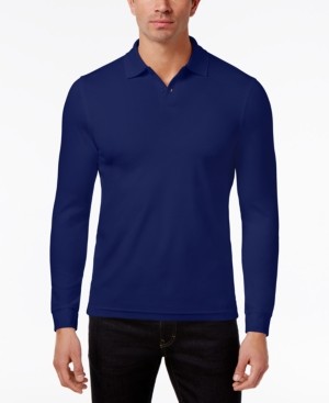 macys mens long sleeve polo shirts