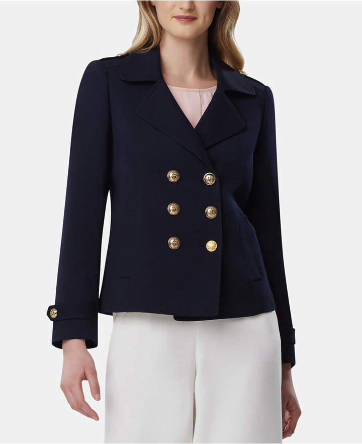 tahari double breasted blazer