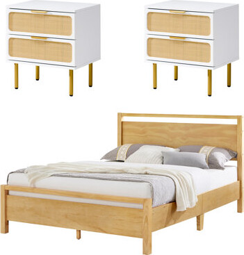 Lark Manor Bilal 3-piece Boho Design Bedroom Set