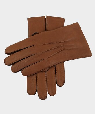 Dents Gloves Dents Cambridge Cashmere Lined Deerskin Gloves in Havana