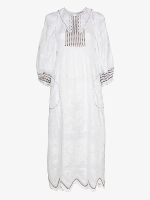 Vita Kin White Addicted To Love Linen Midi Dress