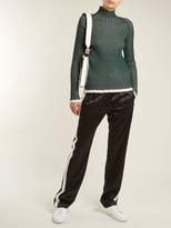 Thumbnail for your product : Burberry Contrast Trim Cashmere Blend Sweater - Womens - Green