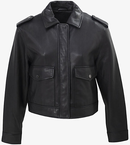 Liu Jo, Jackets & Coats, Star Studded Vegan Leather Bomber Jacket