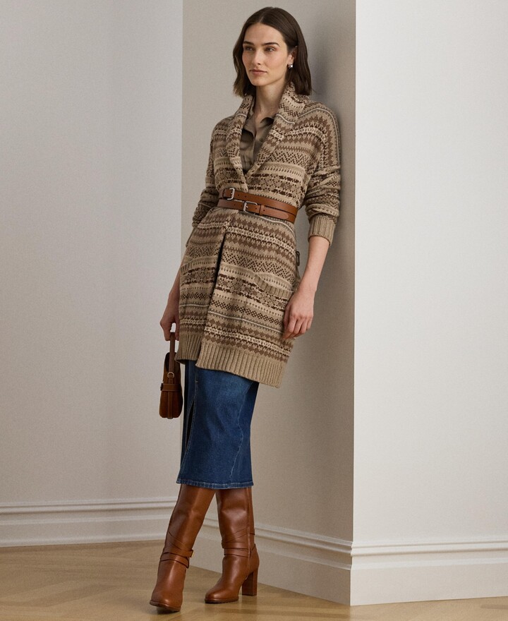 Lauren Ralph Lauren Women's Superb Siera Long Sleeve Cardigan Sweater