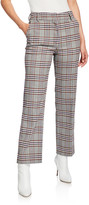 Thumbnail for your product : Derek Lam 10 Crosby Straight-Leg Check Trousers