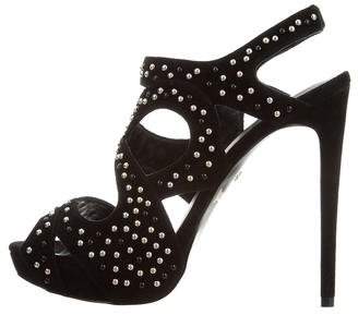 Just Cavalli Embellished Cutout Sandals w/ Tags