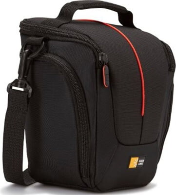Case Logic Carrying Case (Holster) Camera, Accessories, Battery, Cable, Lens Cap, Memory Card, Cloth - Black