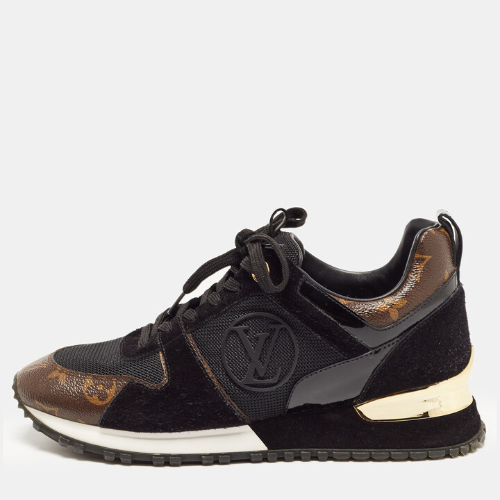 Louis Vuitton Black Tennis Suede shoes