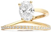 Thumbnail for your product : Kimai 18kt yellow gold Billie diamond ring