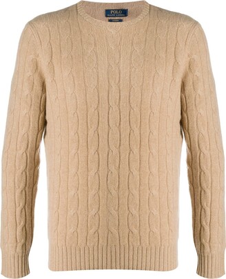ralph lauren brown sweater