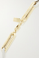 Thumbnail for your product : LAUREN RUBINSKI Extra Large 14-karat Yellow And White Gold Necklace - One size