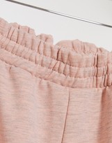 Thumbnail for your product : ASOS DESIGN Curve lounge oversized sweatpants in peach overdyed marl