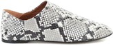 Thumbnail for your product : Joseph Snake-effect leather ballet flats