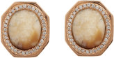 Thumbnail for your product : Monique Péan Diamond & Fossilized Walrus Ivory Studs