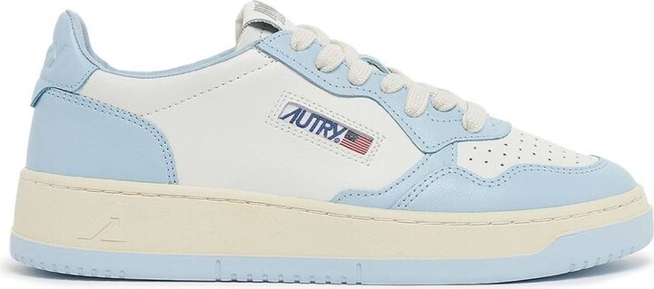 AUTRY Ladies Blue Wmns Medalist Low Top Sneakers