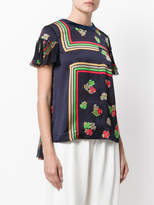 Thumbnail for your product : Sacai floral semi sheer blouse