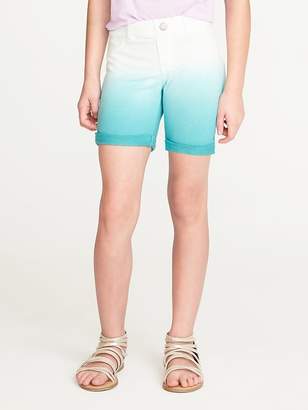 Old Navy French-Terry Dip-Dye Midi Shorts for Girls