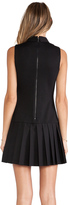 Thumbnail for your product : Alice + Olivia Collared Pleated Drop Waist Dress