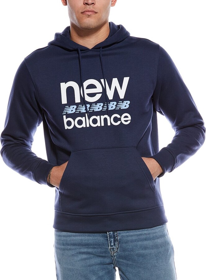 New Balance Embossed Varsity Mens Hoodie - ShopStyle
