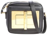 Thumbnail for your product : Tom Ford black leather zip top 'Natalia' crossbody bag