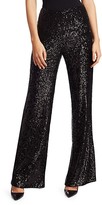 Thumbnail for your product : Teri Jon by Rickie Freeman Sequin Wide-Leg Pants