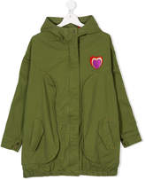 Thumbnail for your product : Little Marc Jacobs rainbow logo hooded coat