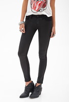 Thumbnail for your product : Forever 21 double-sided coated denim pants