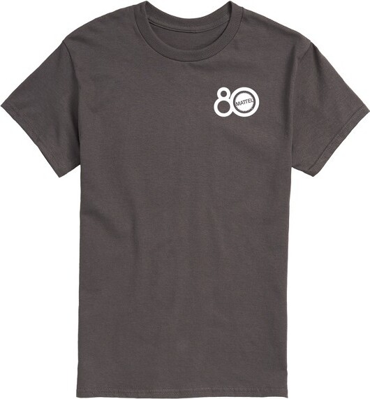 Mattel Men'sMattel80ThGroupShortSleeveGraphicT-Shirt-Charcoal-3X-Large