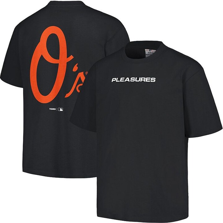 Unbranded Men's PLEASURES Black Baltimore Orioles Ballpark T-Shirt