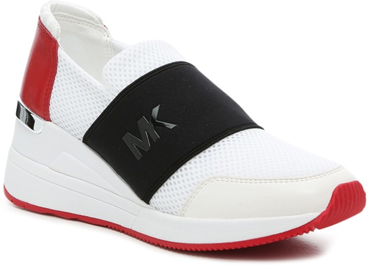 michael kors skid wedge sneakers